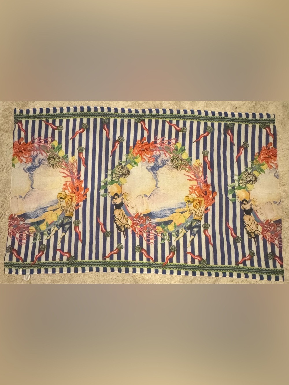 NWT Antica Sartoria by Giacomo Cinque Cotton Sarong/Scarf